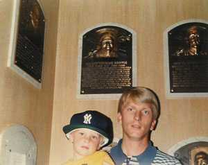 David and Dad at Hall of Fame