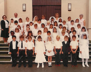 David's first communion